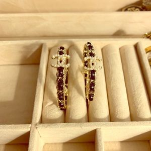 Chanel hoop earrings